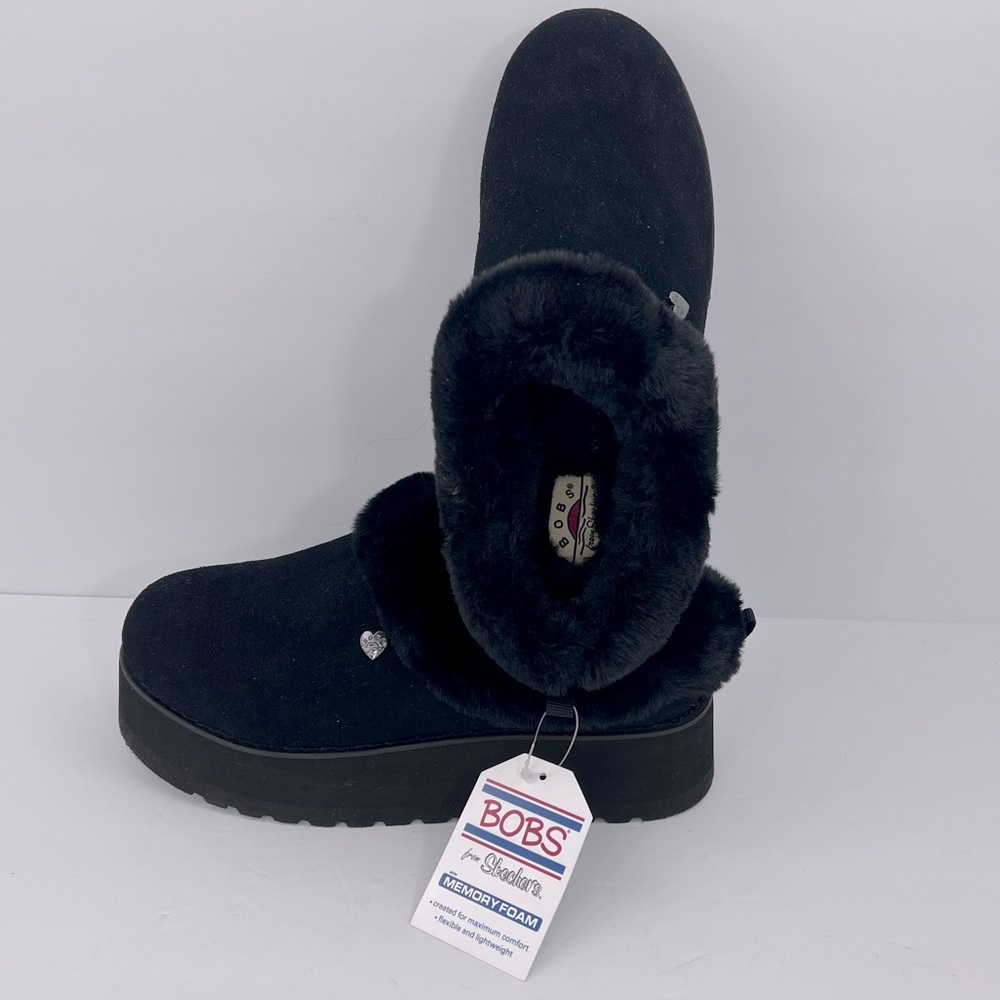 SKECHERS WOMAN’S SLIPPERS BOB FROM SKECHERS KEEPSAKE HI-RISE, BLACK SIZE 6